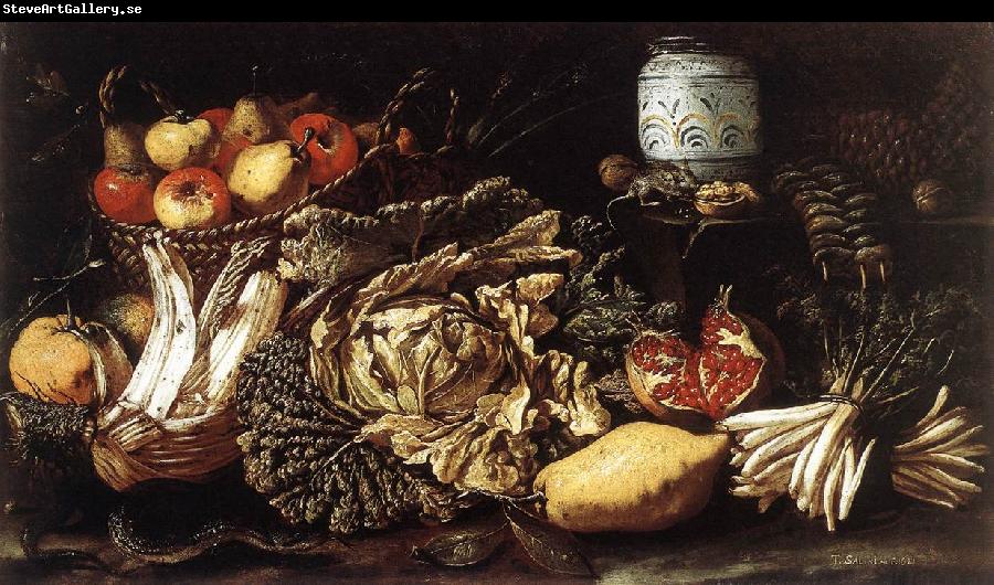 SALINI, Tommaso Still-life with Fruit, Vegetables and Animals f